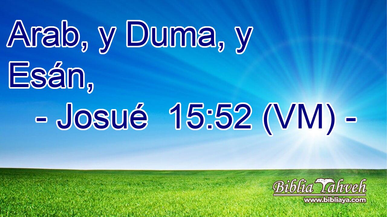  Arab, y Duma, y Esán, 