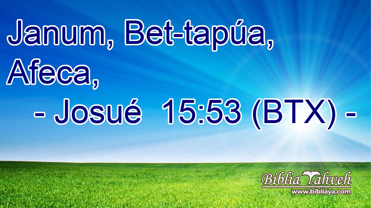 Janum, Bet-tapúa, Afeca,