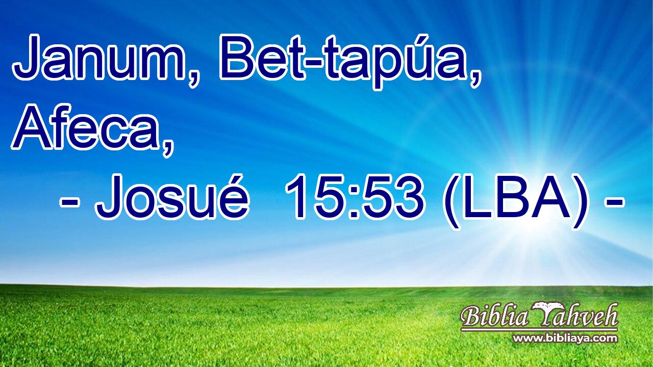 Janum, Bet-tapúa, Afeca,