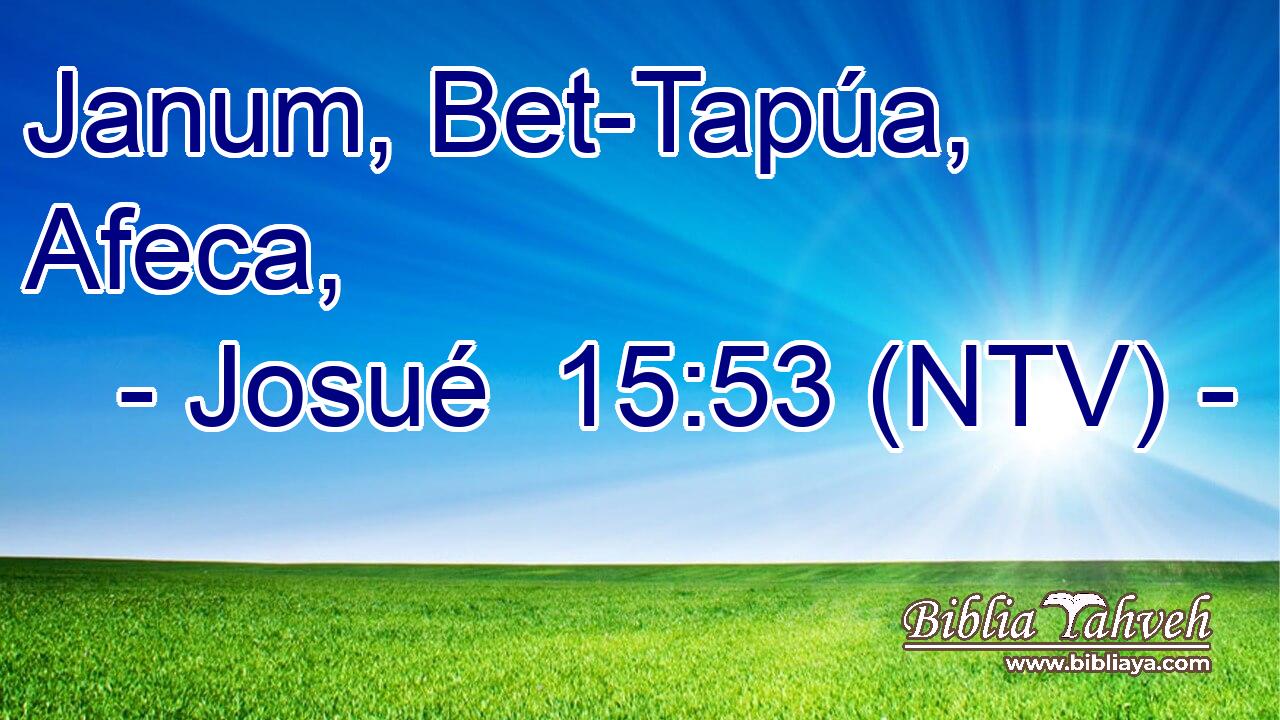 Janum, Bet-Tapúa, Afeca,