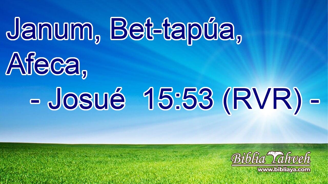 Janum, Bet-tapúa, Afeca,