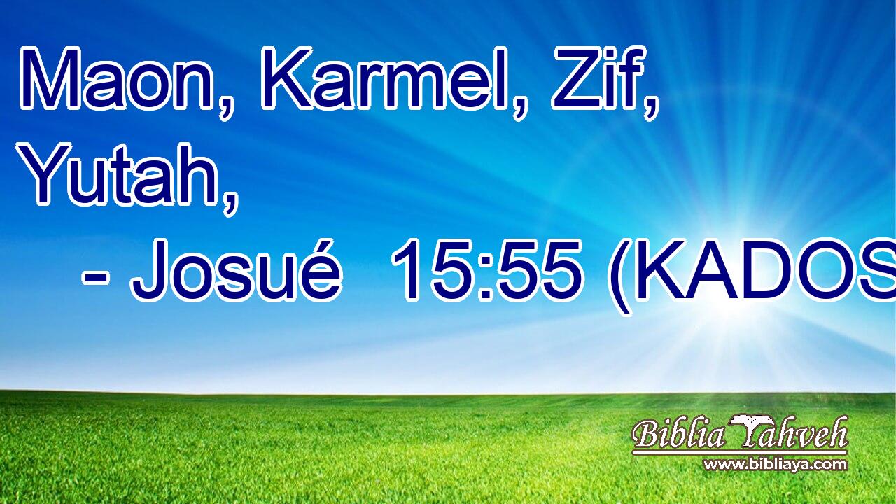  Maon, Karmel, Zif, Yutah, 