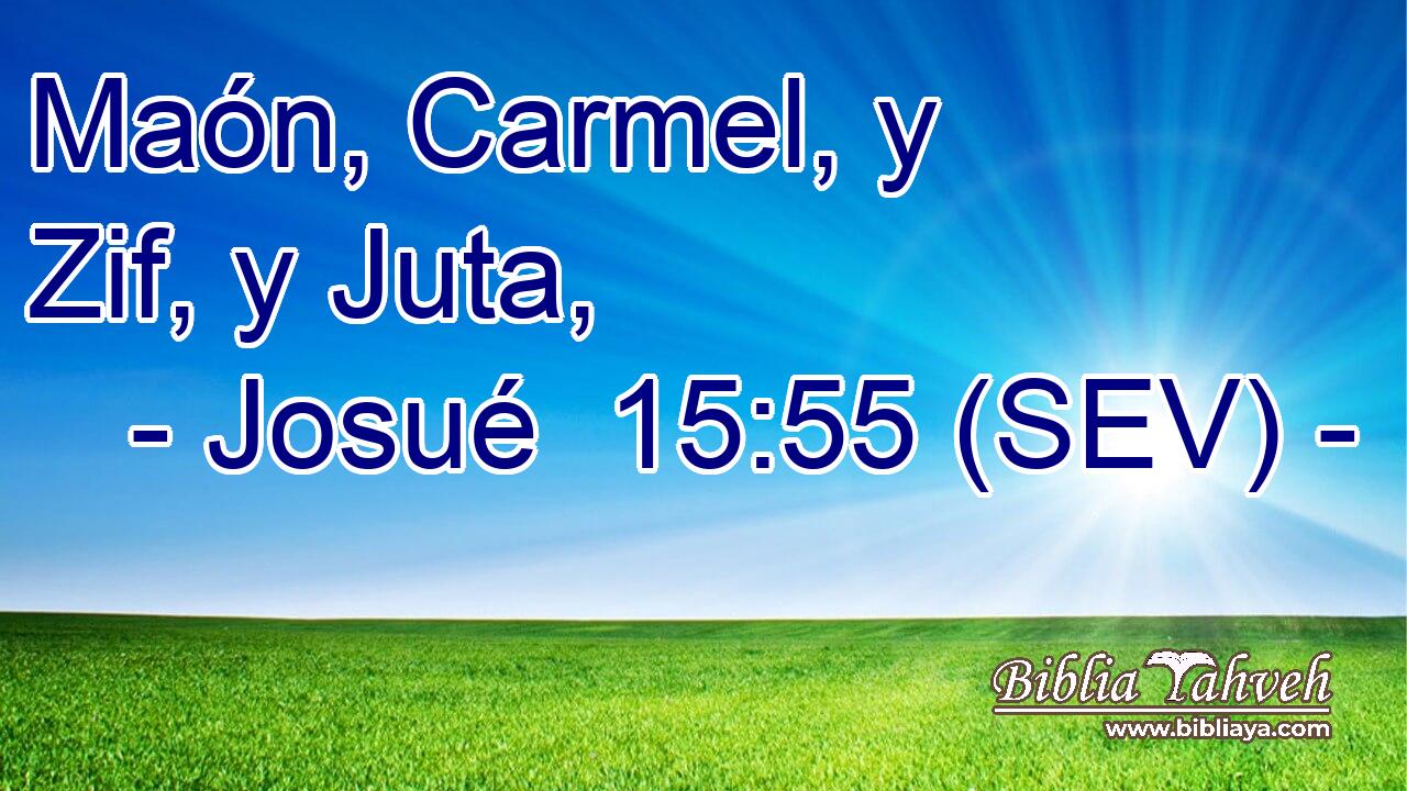 Maón, Carmel, y Zif, y Juta,