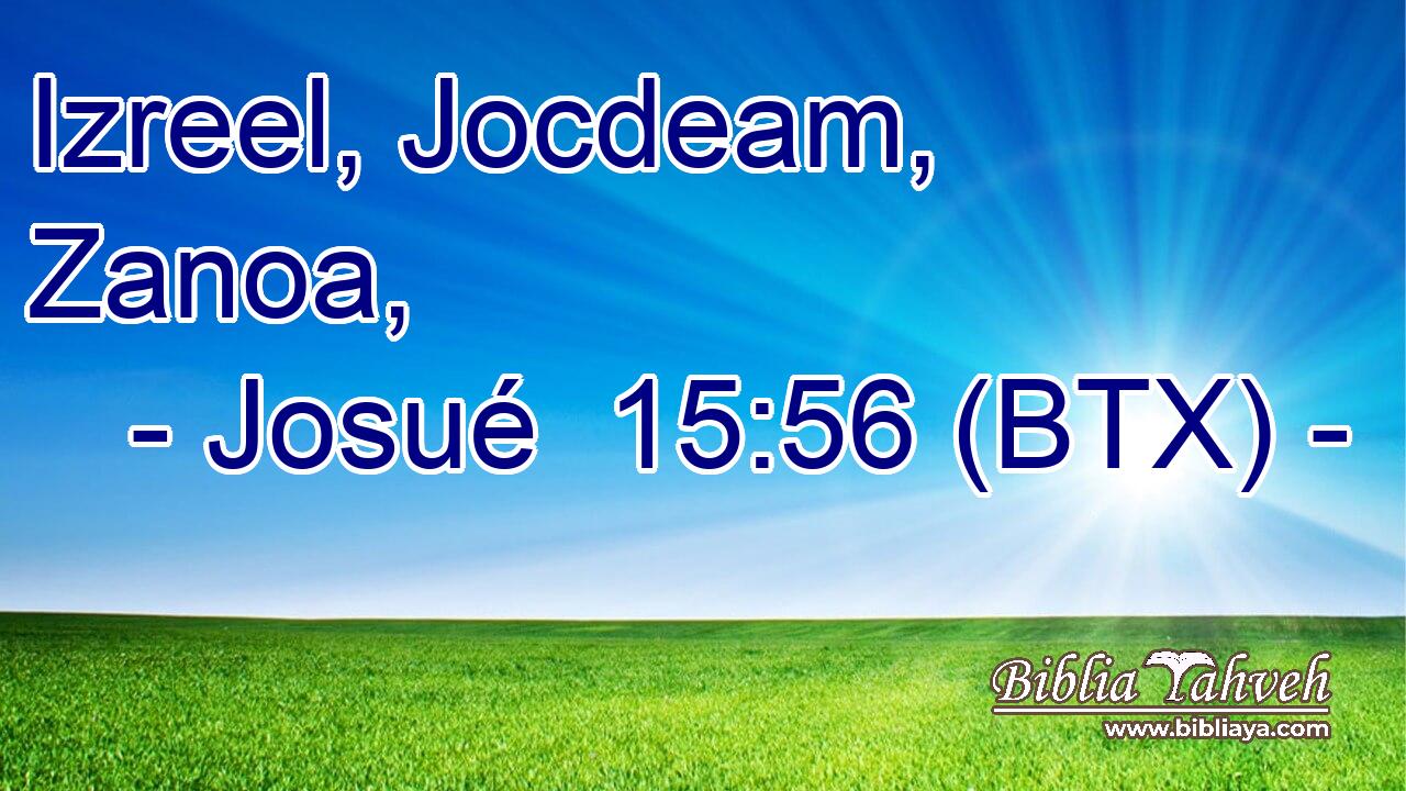 Izreel, Jocdeam, Zanoa,