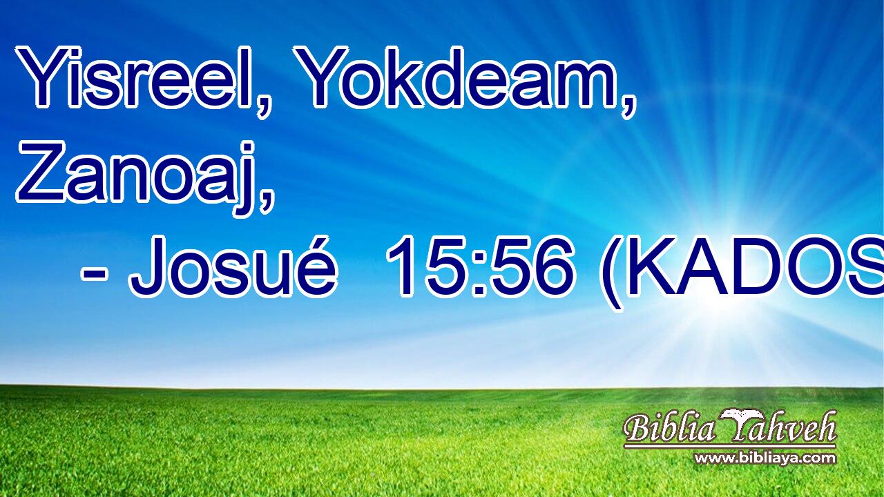  Yisreel, Yokdeam, Zanoaj, 