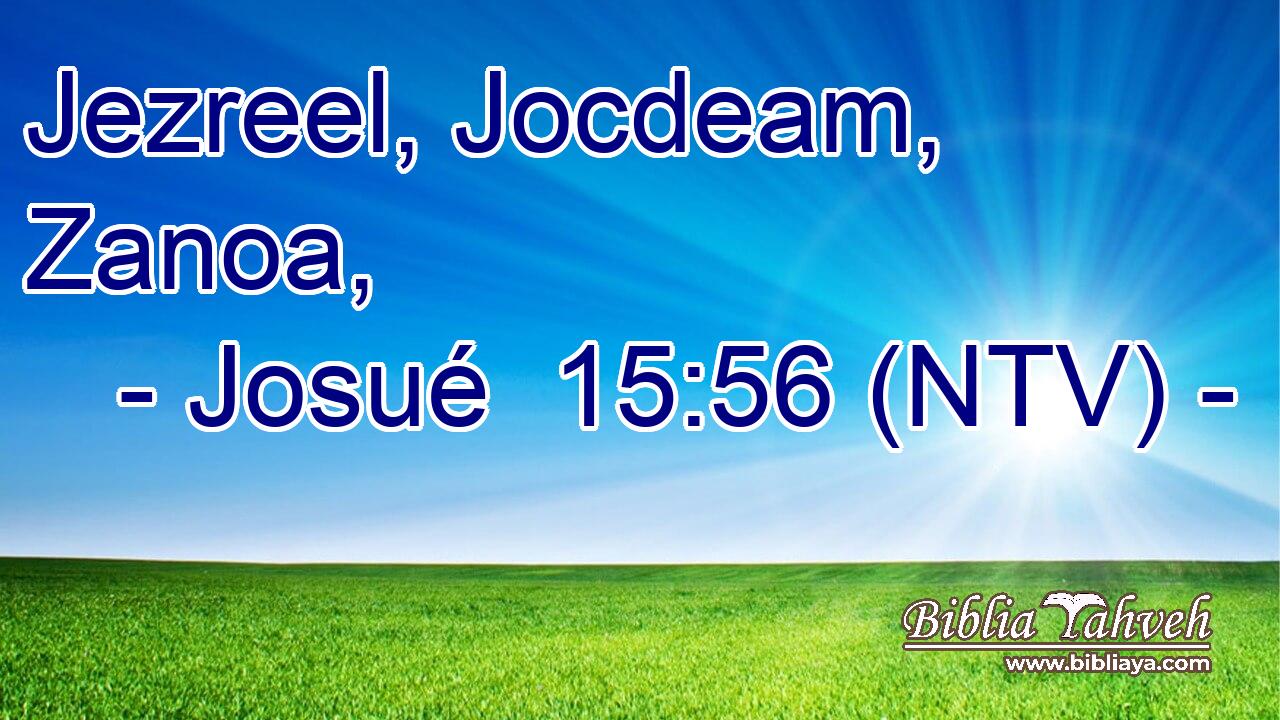 Jezreel, Jocdeam, Zanoa,