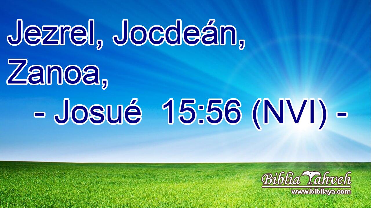  Jezrel, Jocdeán, Zanoa, 