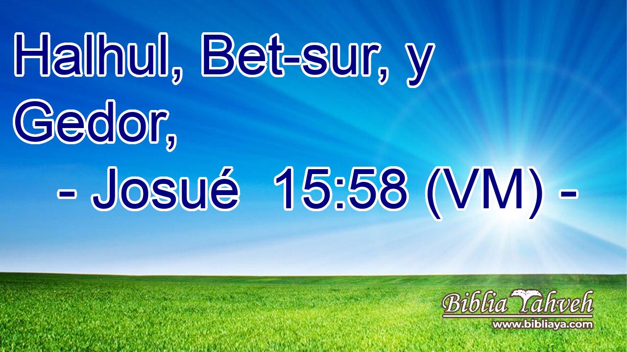  Halhul, Bet-sur, y Gedor, 