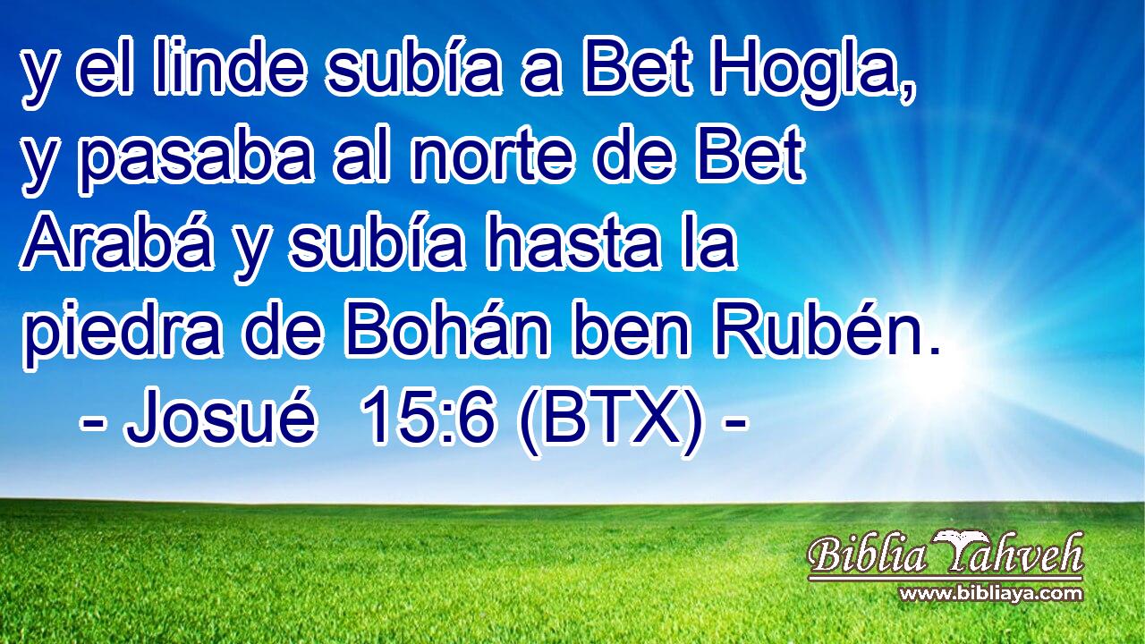 y el linde subía a Bet Hogla, y pasaba al norte de Bet Arabá y subía hasta la piedra de Bohán ben Rubén.