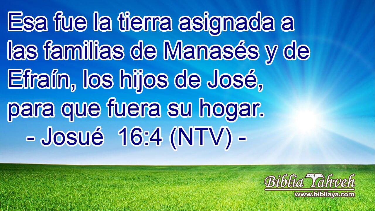 Esa fue la tierra asignada a las familias de Manasés y de Efraín, los hijos de José, para que fuera su hogar.