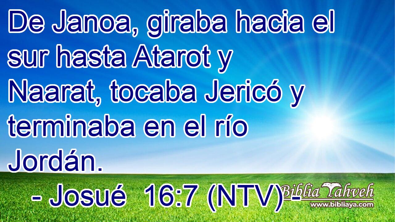 De Janoa, giraba hacia el sur hasta Atarot y Naarat, tocaba Jericó y terminaba en el río Jordán.