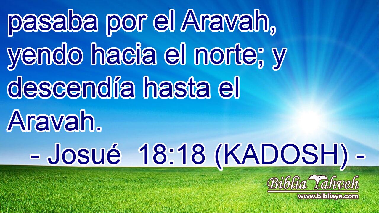  pasaba por el Aravah, yendo hacia el norte; y descendía hasta el Aravah. 