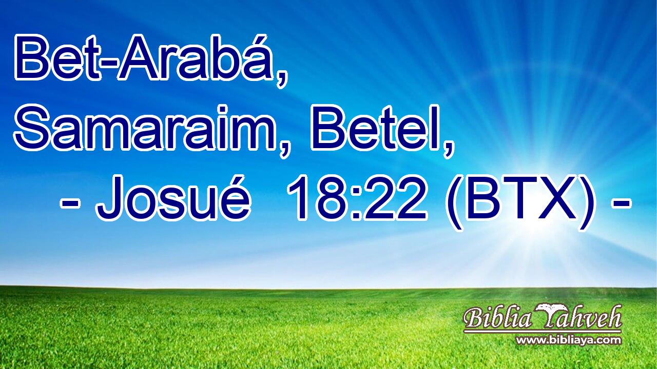 Bet-Arabá, Samaraim, Betel,