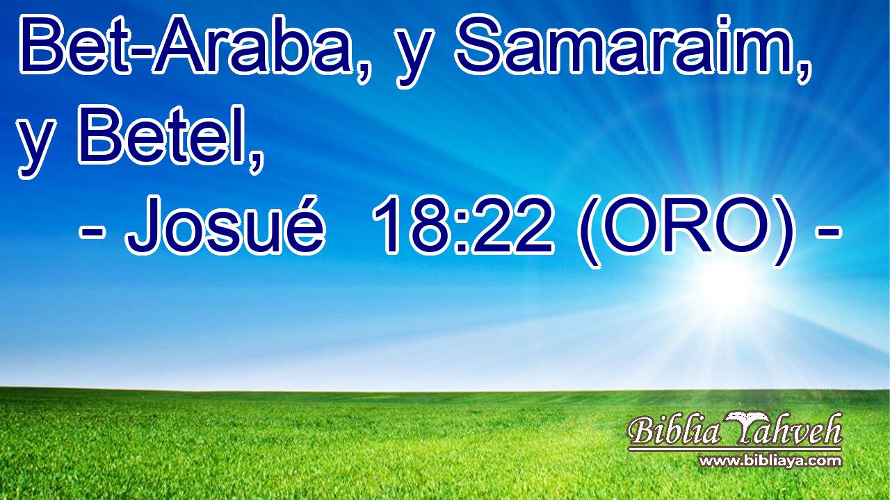  Bet-Araba, y Samaraim, y Betel, 