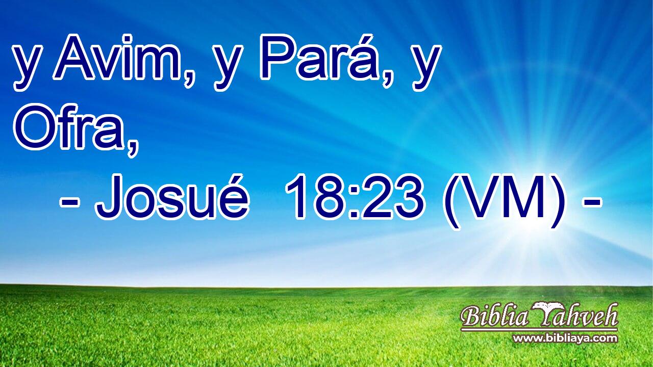  y Avim, y Pará, y Ofra, 
