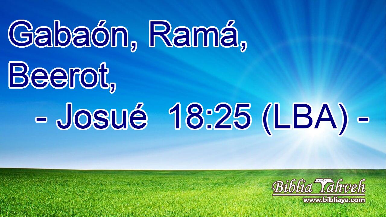 Gabaón, Ramá, Beerot,