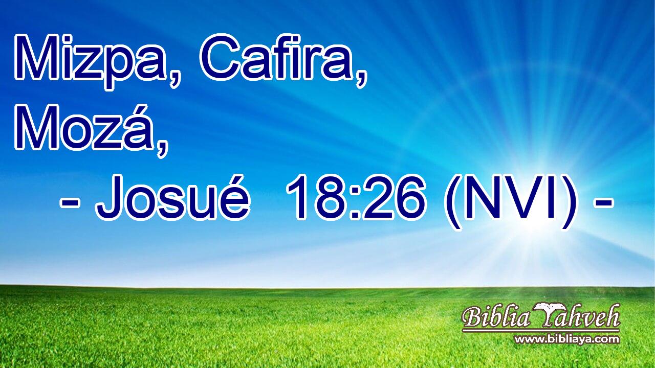  Mizpa, Cafira, Mozá, 