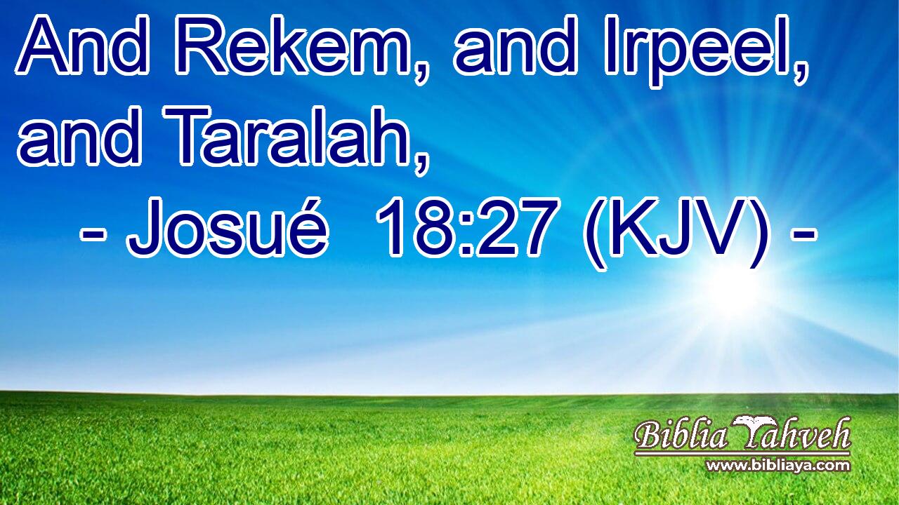 And Rekem, and Irpeel, and Taralah,