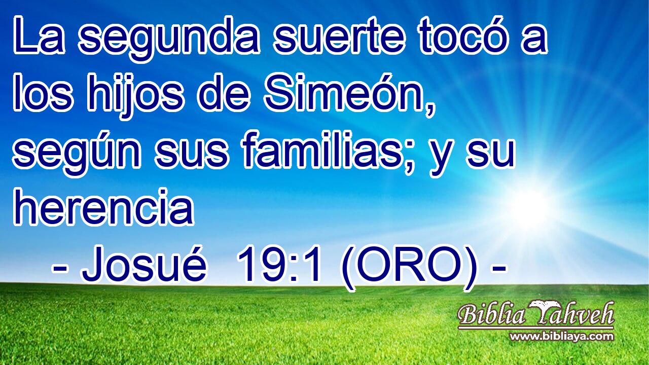 La segunda suerte tocó a los hijos de Simeón, según sus familias; y su herencia 