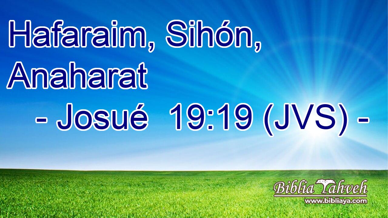 Hafaraim, Sihón, Anaharat