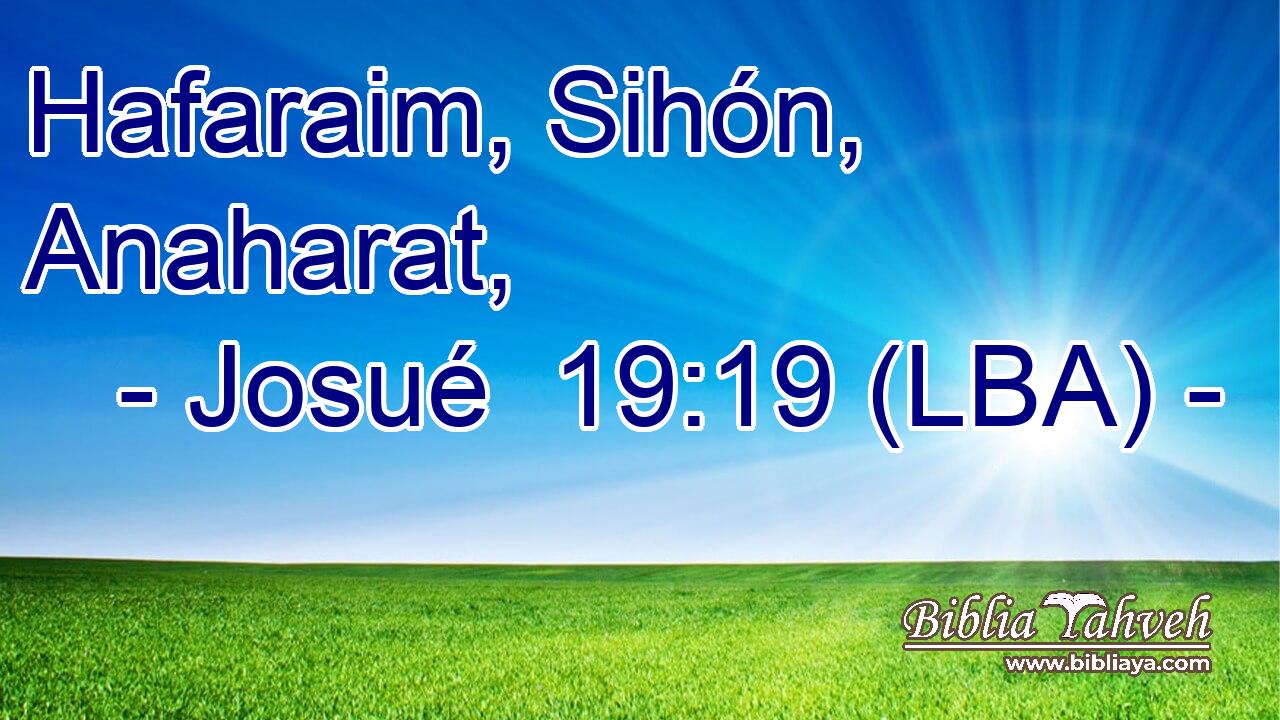 Hafaraim, Sihón, Anaharat,