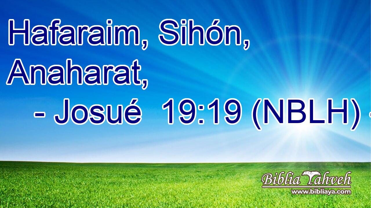  Hafaraim, Sihón, Anaharat, 