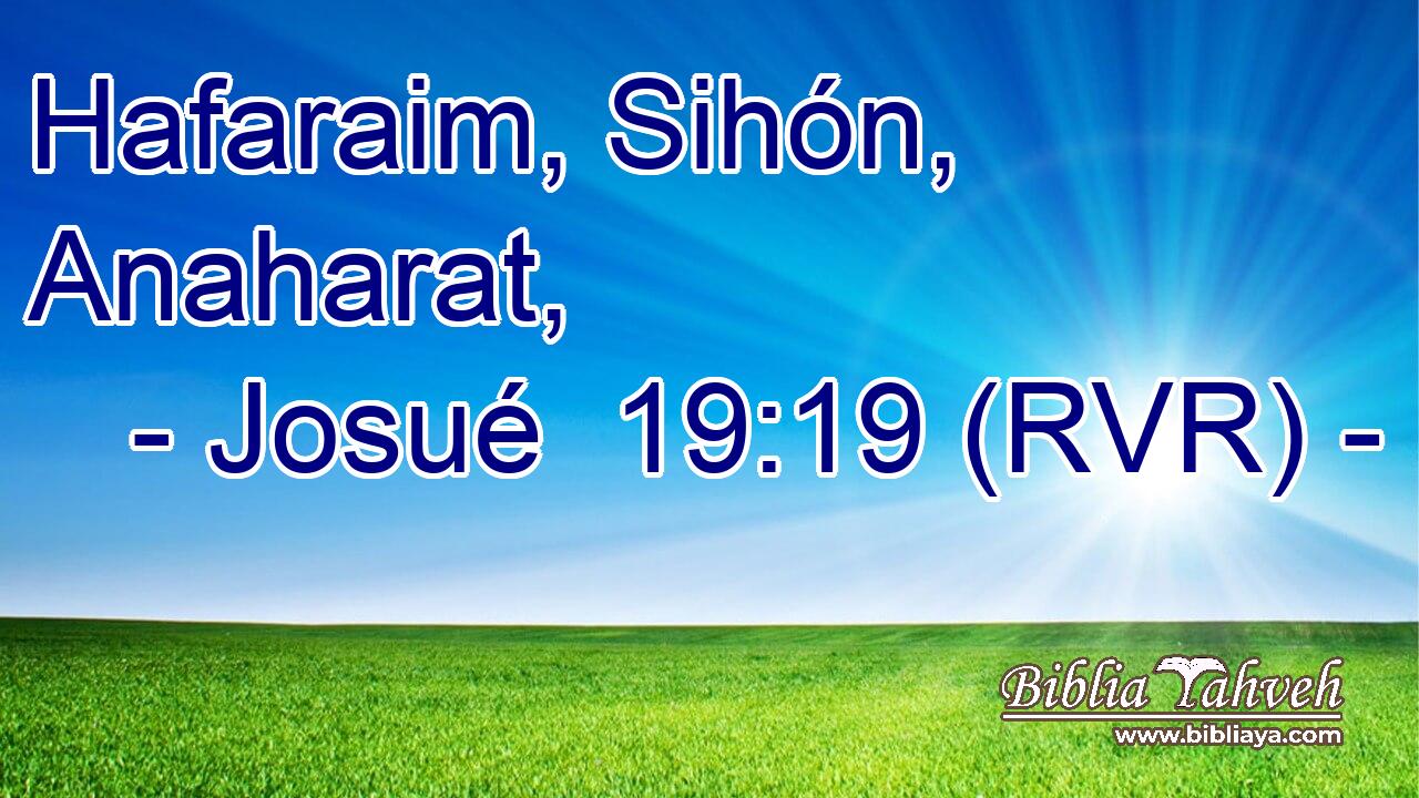 Hafaraim, Sihón, Anaharat,