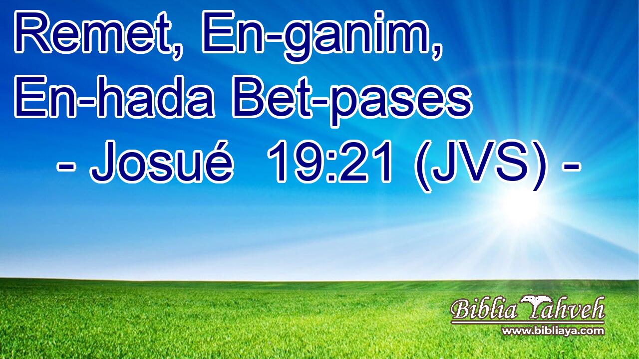 Remet, En-ganim, En-hada Bet-pases