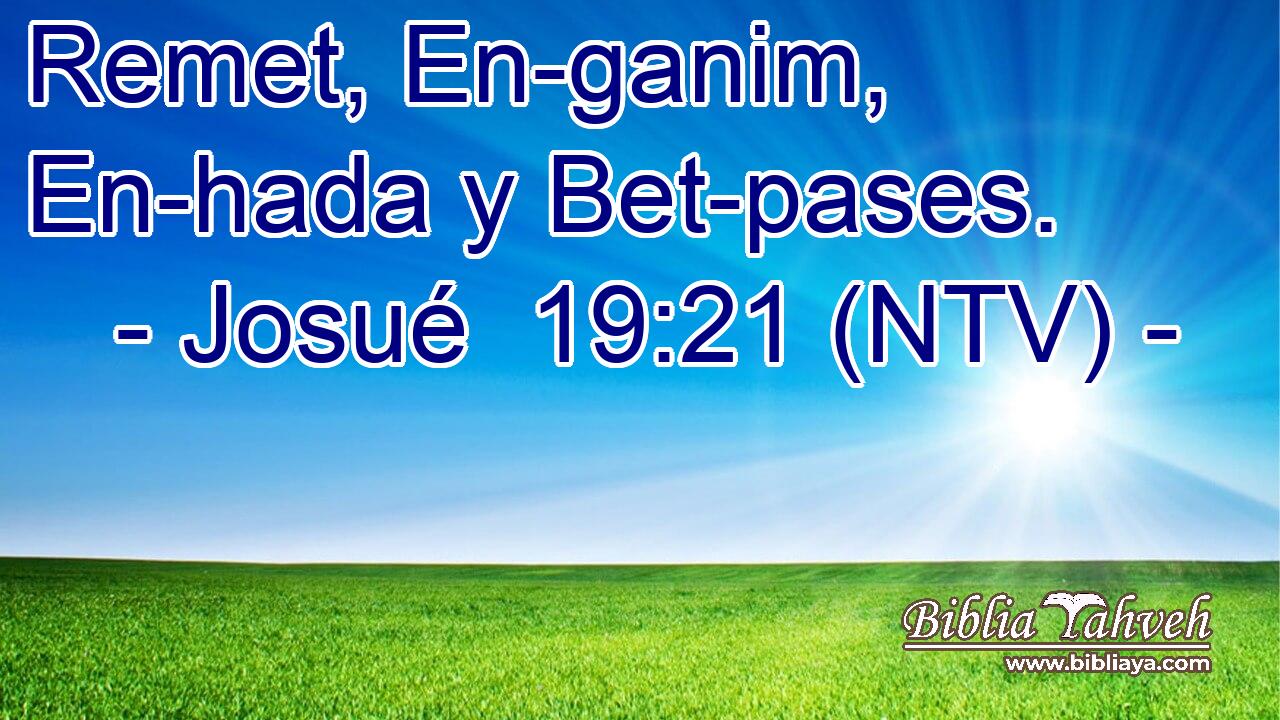 Remet, En-ganim, En-hada y Bet-pases.