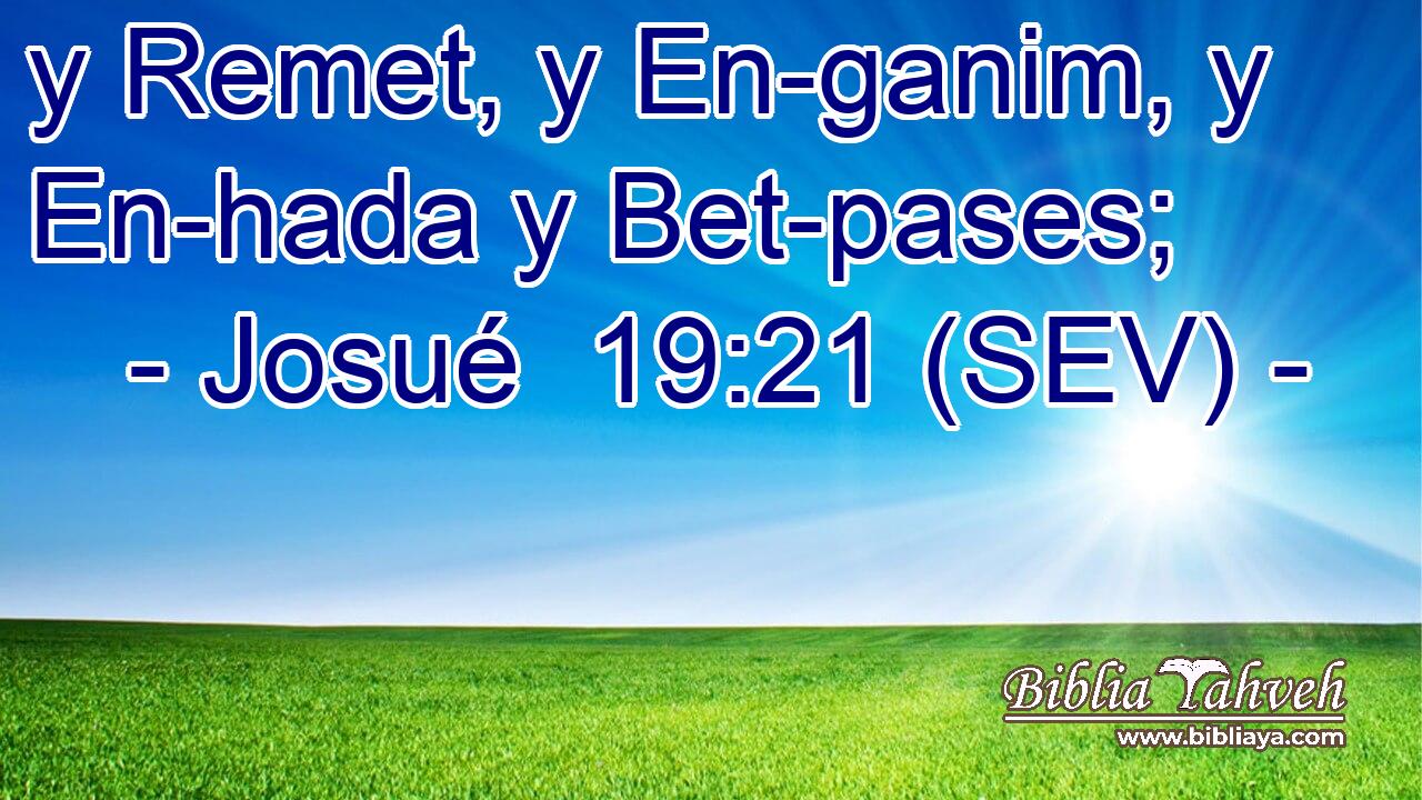 y Remet, y En-ganim, y En-hada y Bet-pases;