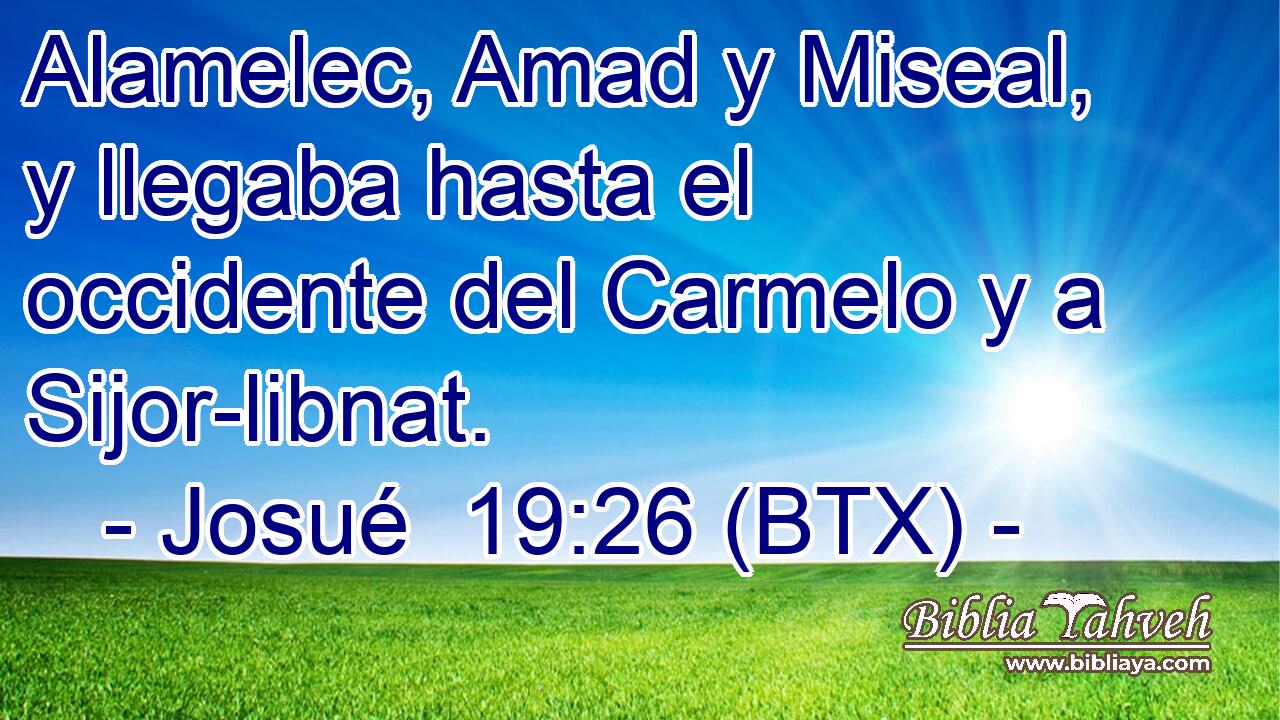 Alamelec, Amad y Miseal, y llegaba hasta el occidente del Carmelo y a Sijor-libnat.