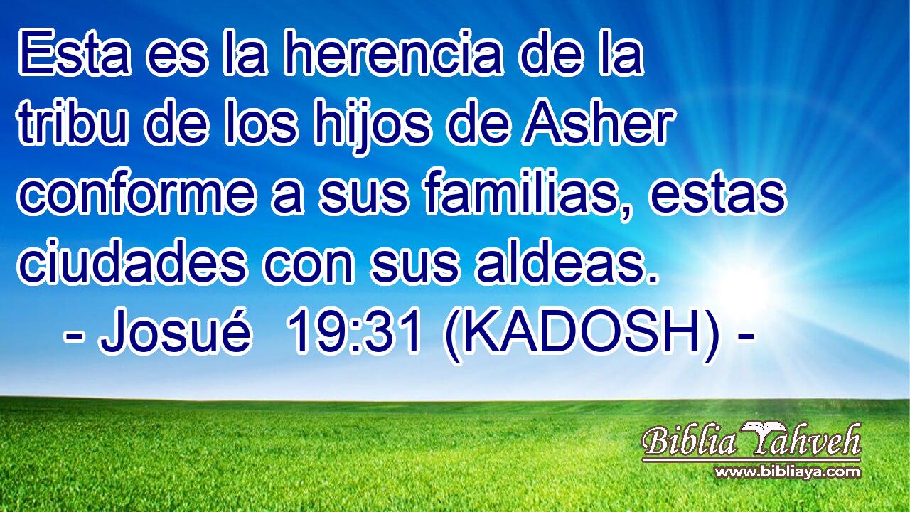  Esta es la herencia de la tribu de los hijos de Asher conforme a sus familias, estas ciudades con sus aldeas. 