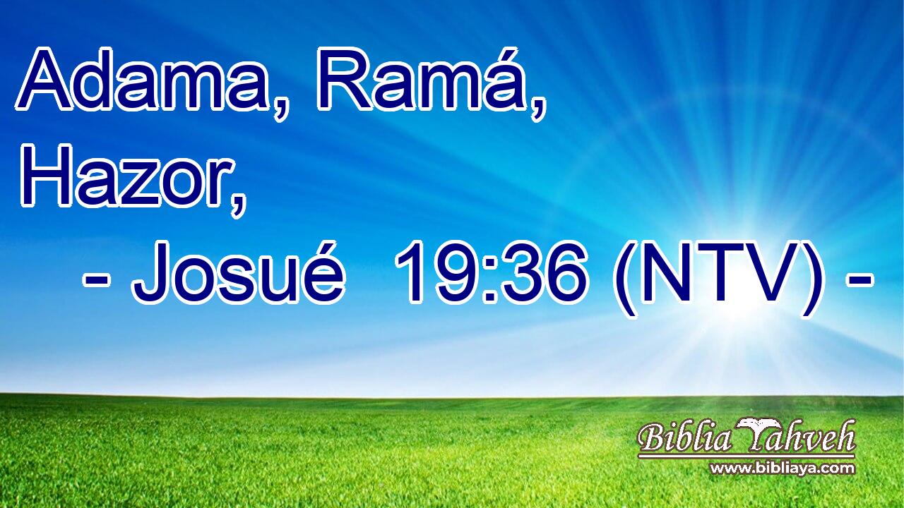 Adama, Ramá, Hazor,