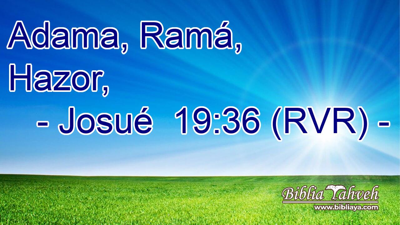 Adama, Ramá, Hazor,