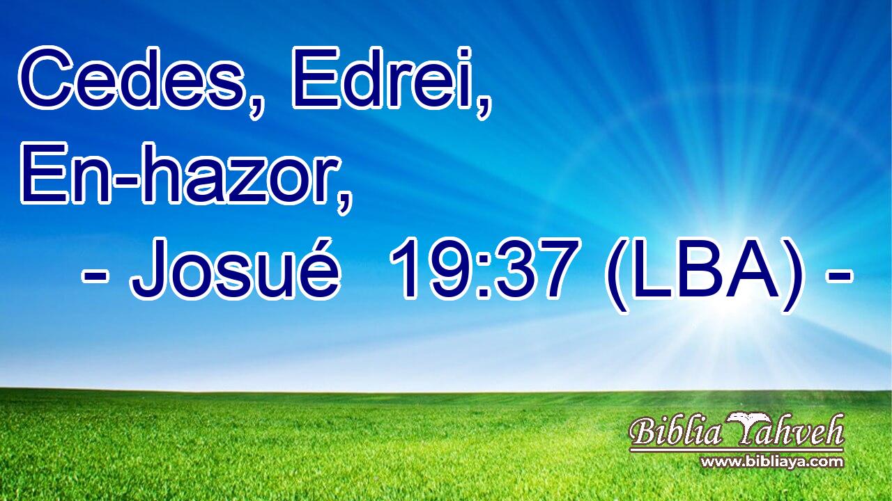 Cedes, Edrei, En-hazor,