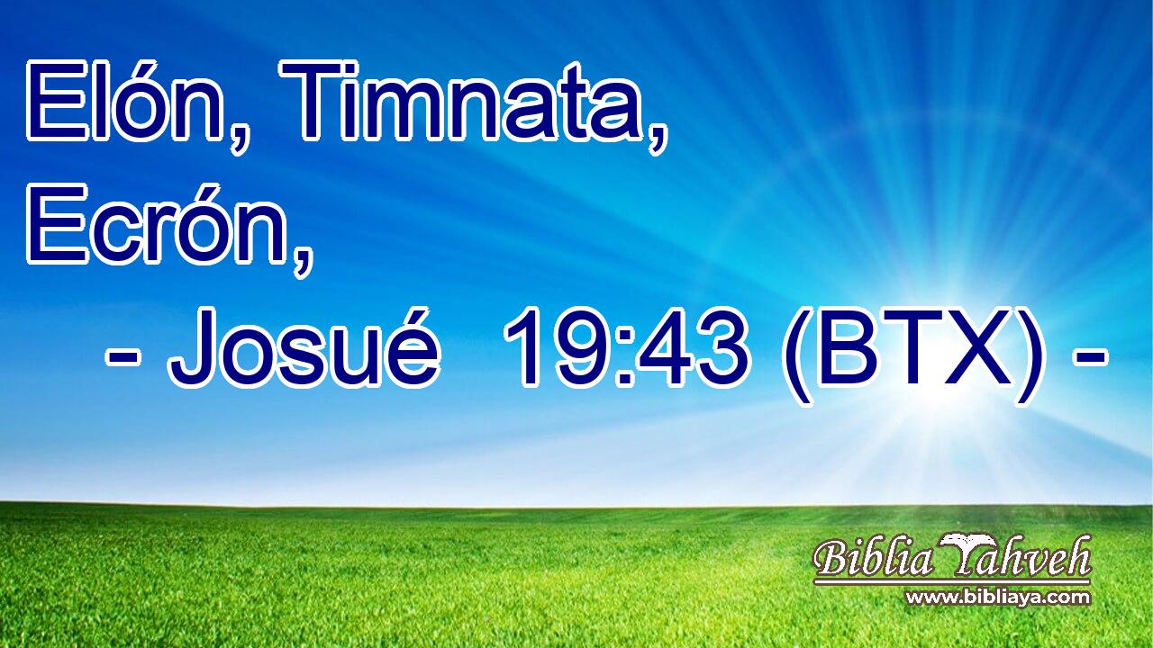 Elón, Timnata, Ecrón,
