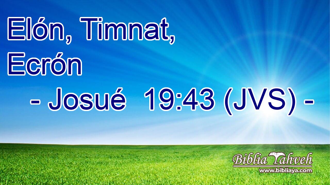 Elón, Timnat, Ecrón