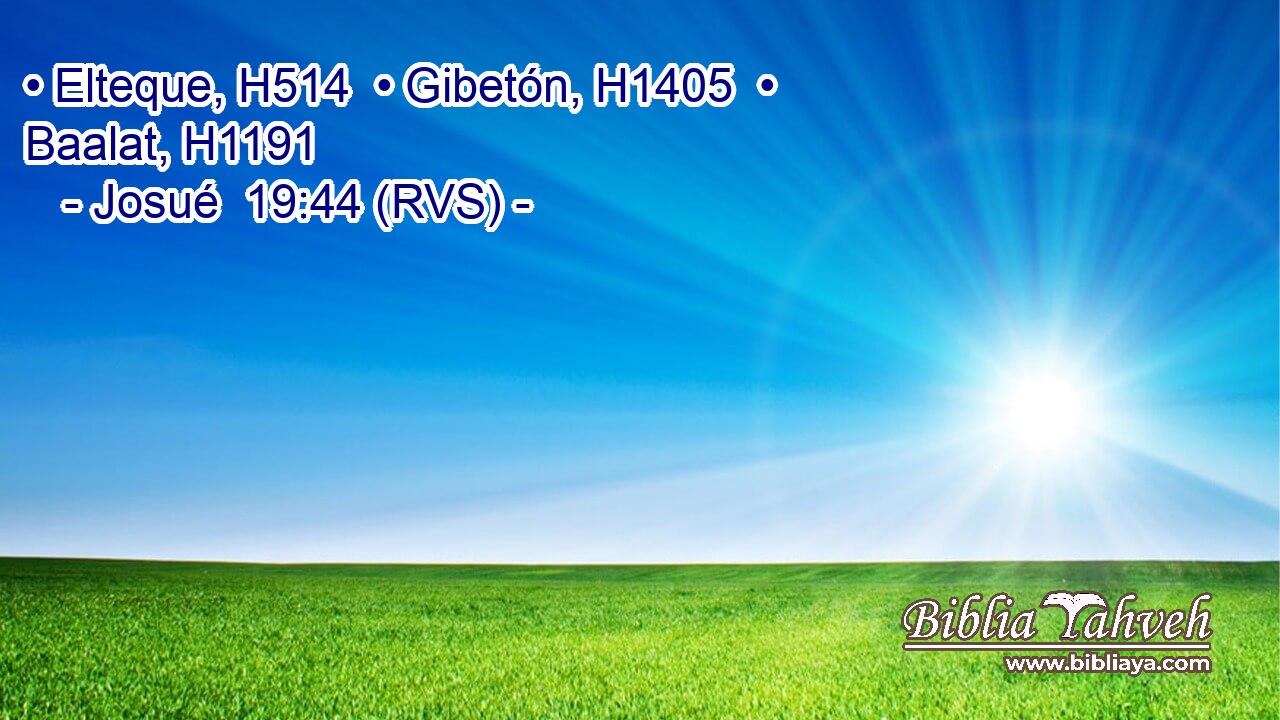 • Elteque, H514  • Gibetón, H1405  • Baalat, H1191  