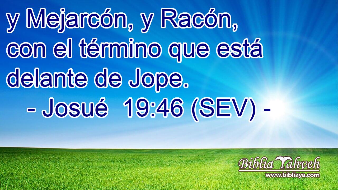 y Mejarcón, y Racón, con el término que está delante de Jope.