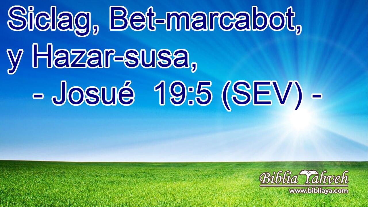 Siclag, Bet-marcabot, y Hazar-susa,