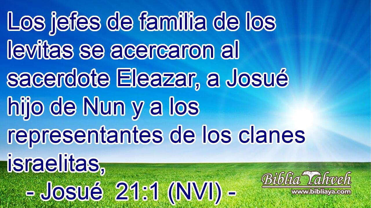  Los jefes de familia de los levitas se acercaron al sacerdote Eleazar, a Josué hijo de Nun y a los representantes de los clanes israelitas, 
