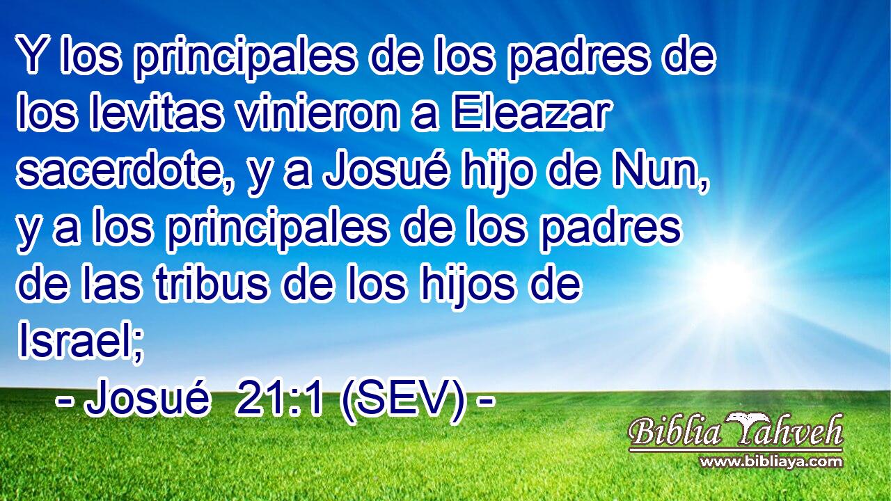 Y los principales de los padres de los levitas vinieron a Eleazar sacerdote, y a Josué hijo de Nun, y a los principales de los padres de las tribus de los hijos de Israel;