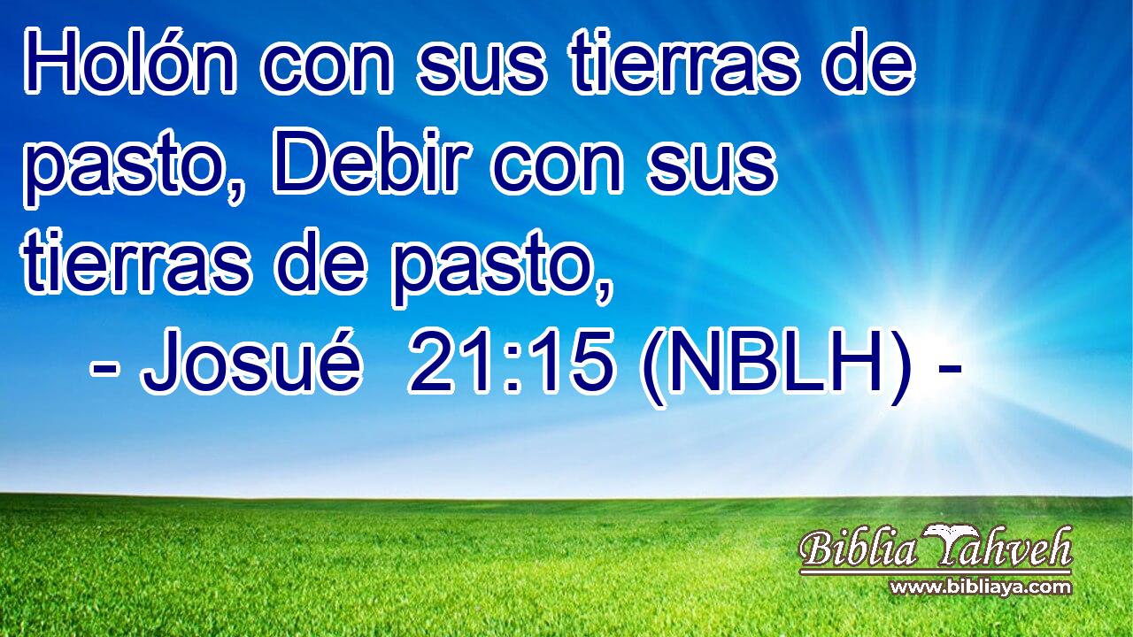  Holón con sus tierras de pasto, Debir con sus tierras de pasto, 