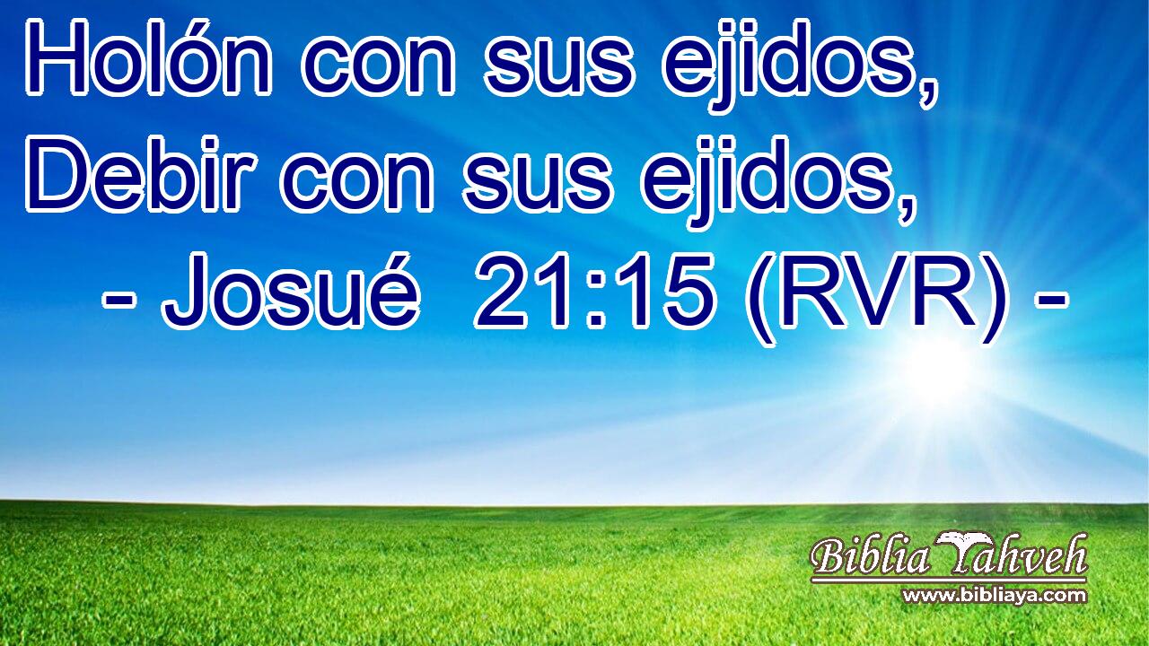 Holón con sus ejidos, Debir con sus ejidos,
