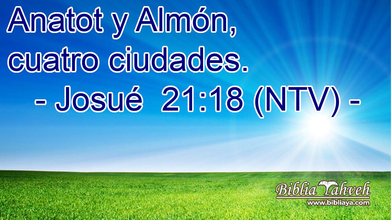 Anatot y Almón, cuatro ciudades.