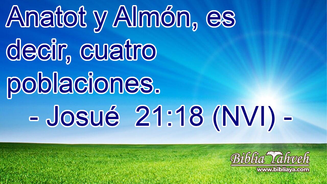  Anatot y Almón, es decir, cuatro poblaciones. 
