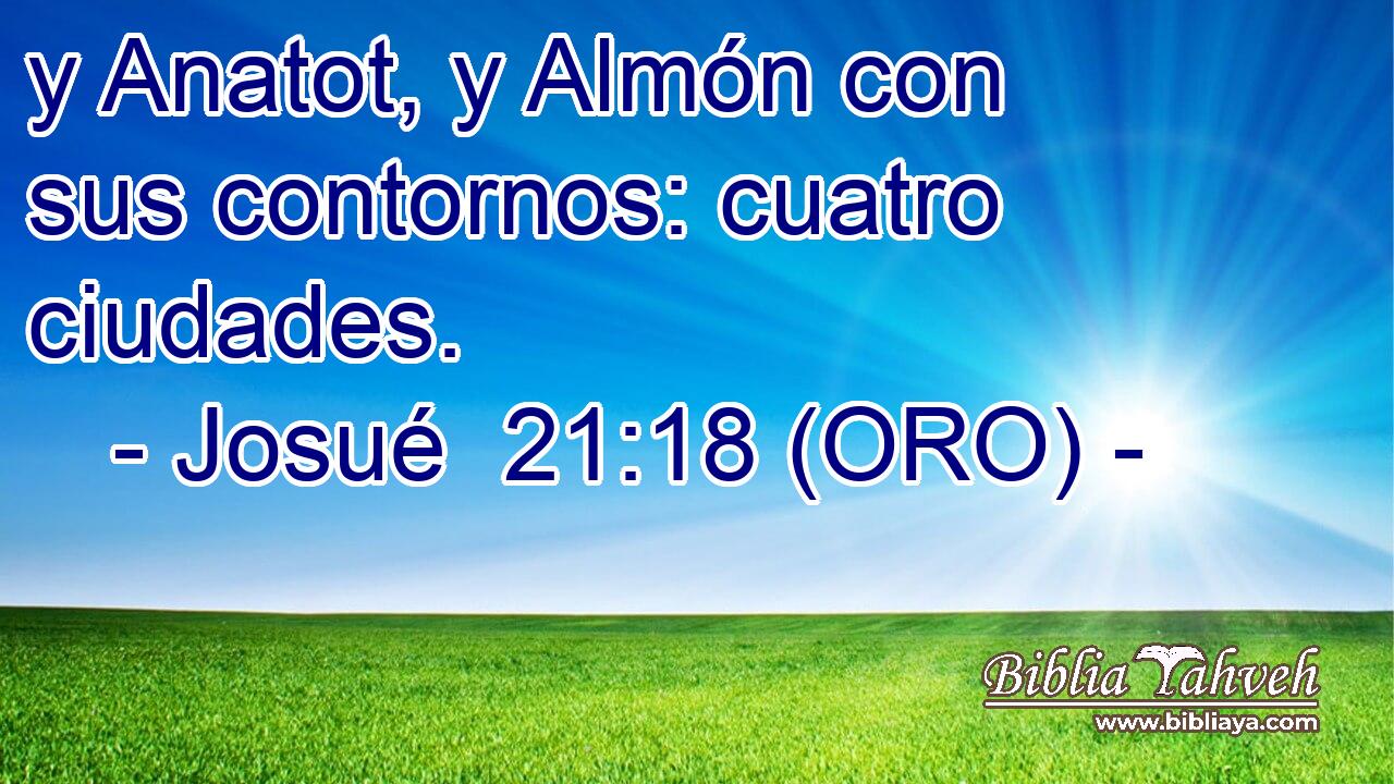  y Anatot, y Almón con sus contornos: cuatro ciudades. 
