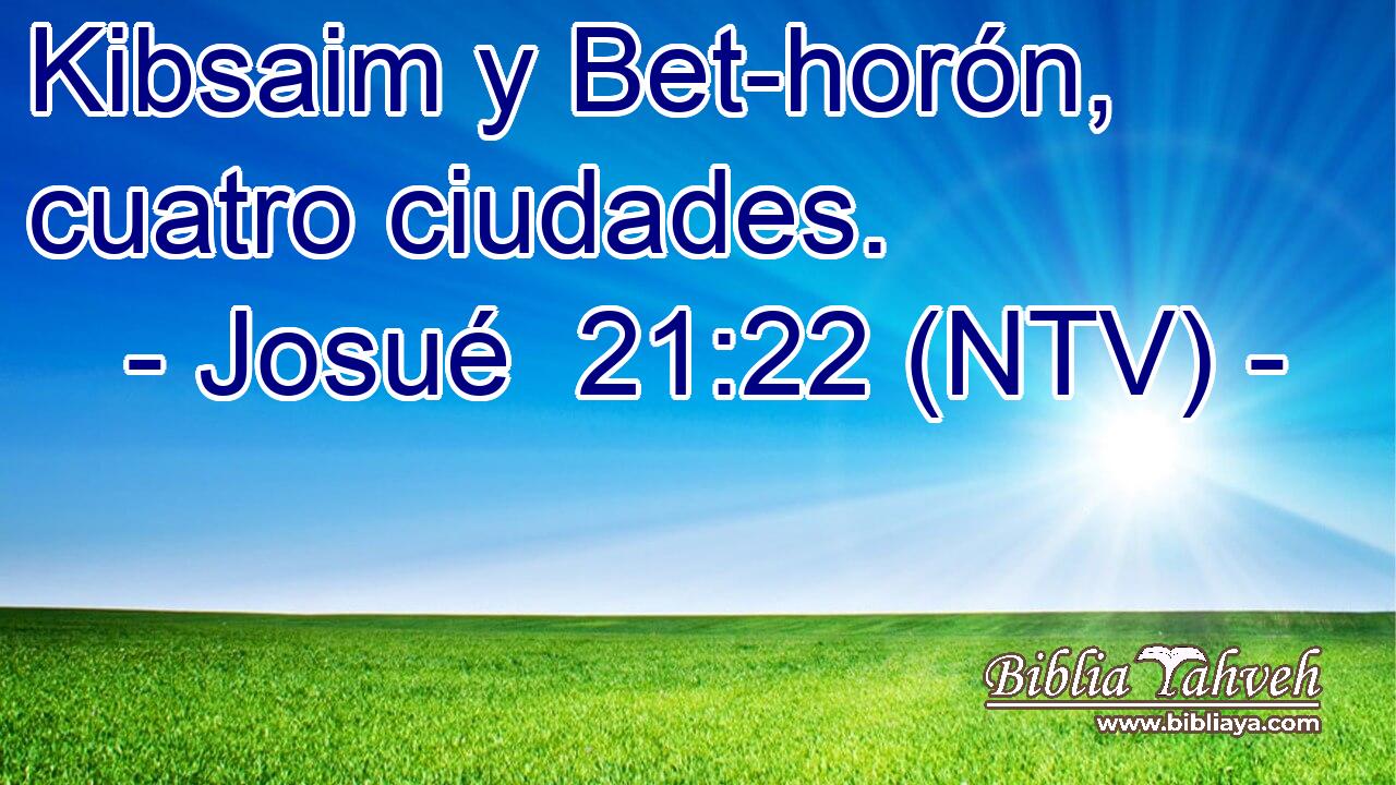 Kibsaim y Bet-horón, cuatro ciudades.