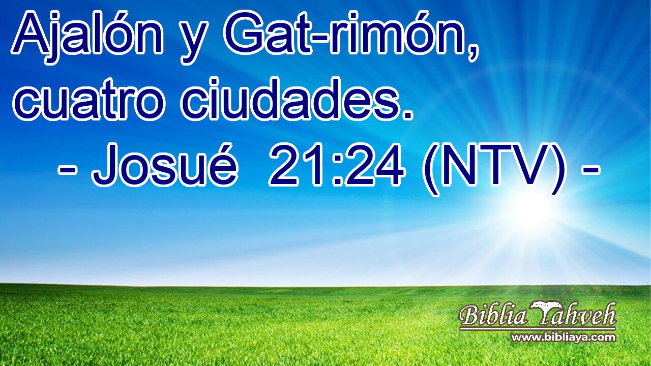 Ajalón y Gat-rimón, cuatro ciudades.