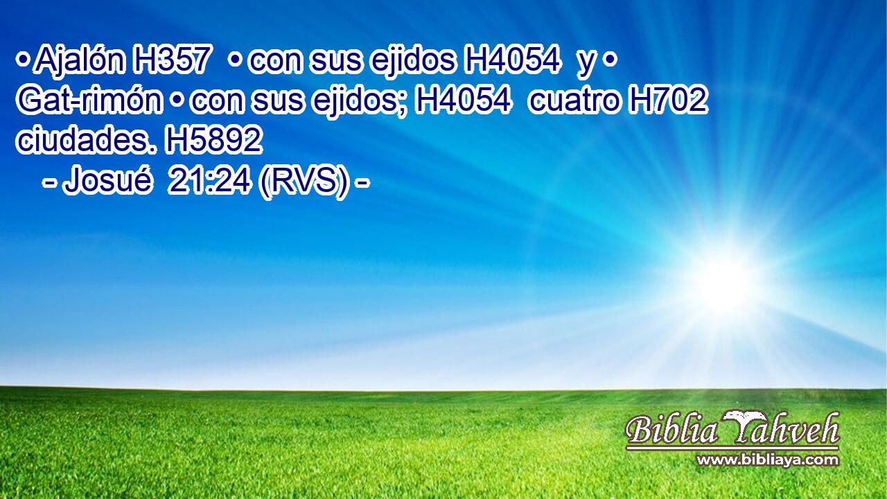• Ajalón H357  • con sus ejidos H4054  y • Gat-rimón • con sus ejidos; H4054  cuatro H702  ciudades. H5892  